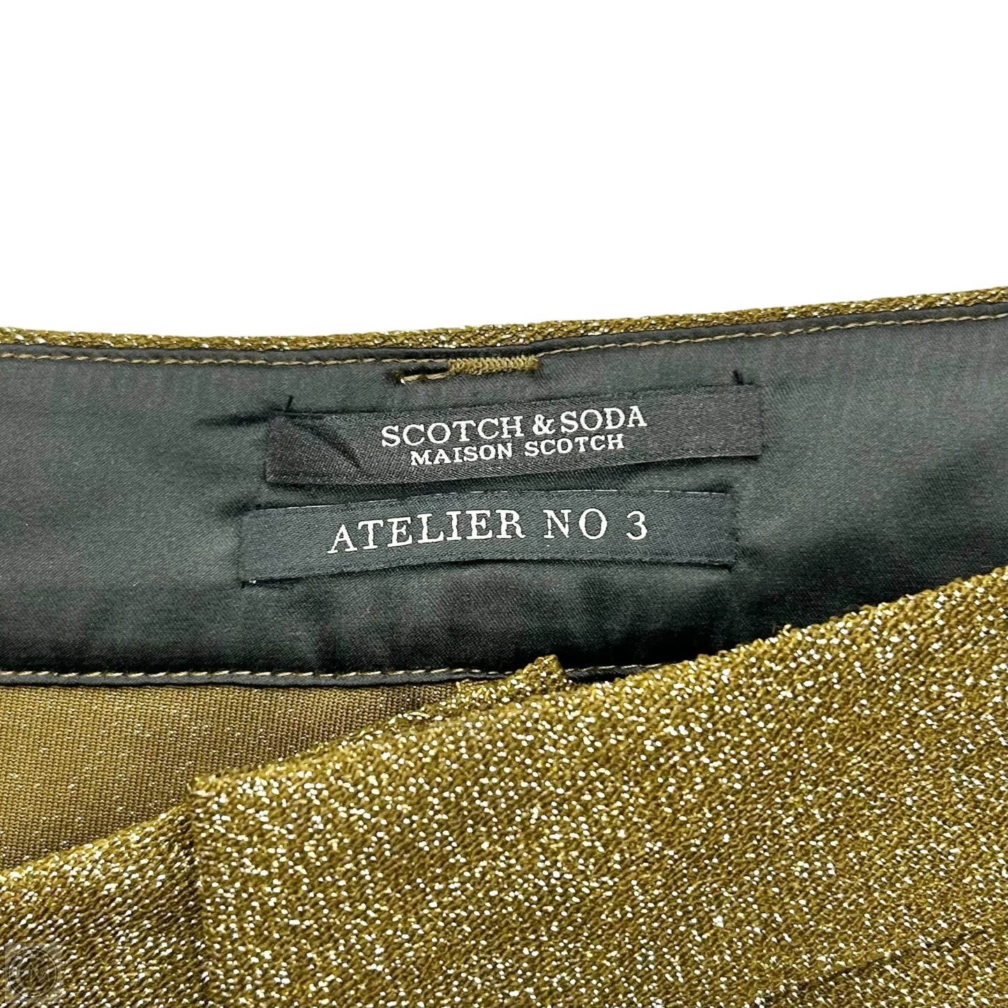 Pants Designer By Scotch & Soda In Gold, Size: L