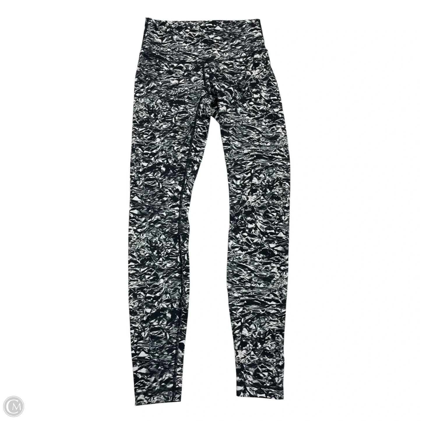 Athletic Leggings By Lululemon In Black & White, Size: S
