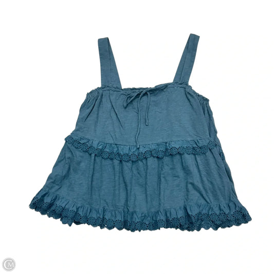 Top Sleeveless By Anthropologie In Teal, Size: M