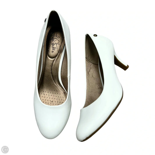 Shoes Heels Kitten By Life Stride In White, Size: 8.5