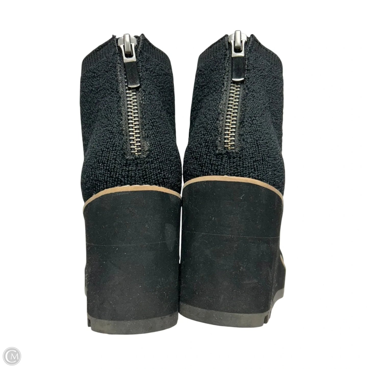 Sandals Heels Wedge By Eileen Fisher In Black, Size: 6
