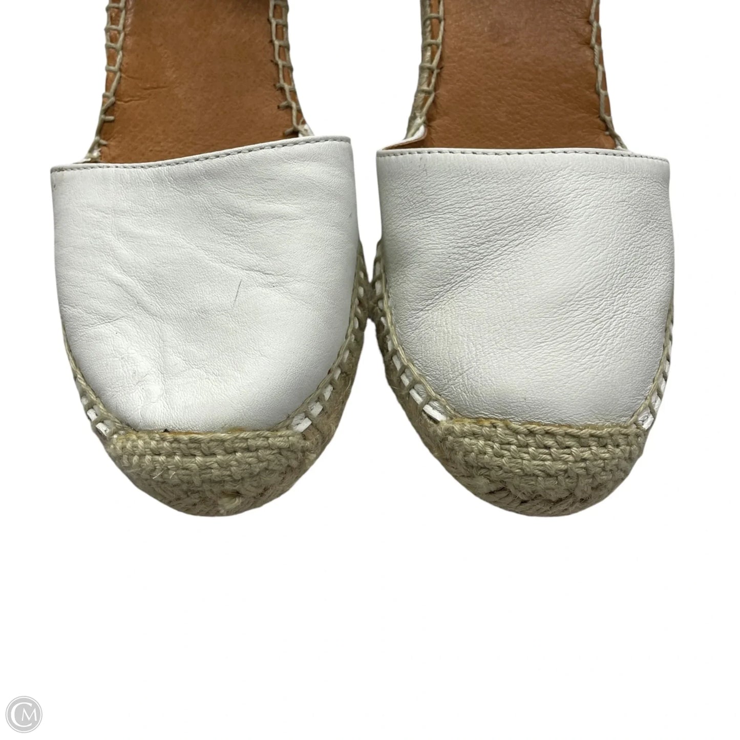 Sandals Heels Wedge By Maupol In White, Size: 6.5