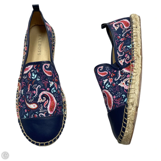 Shoes Flats By Talbots In Blue & Pink, Size: 6.5