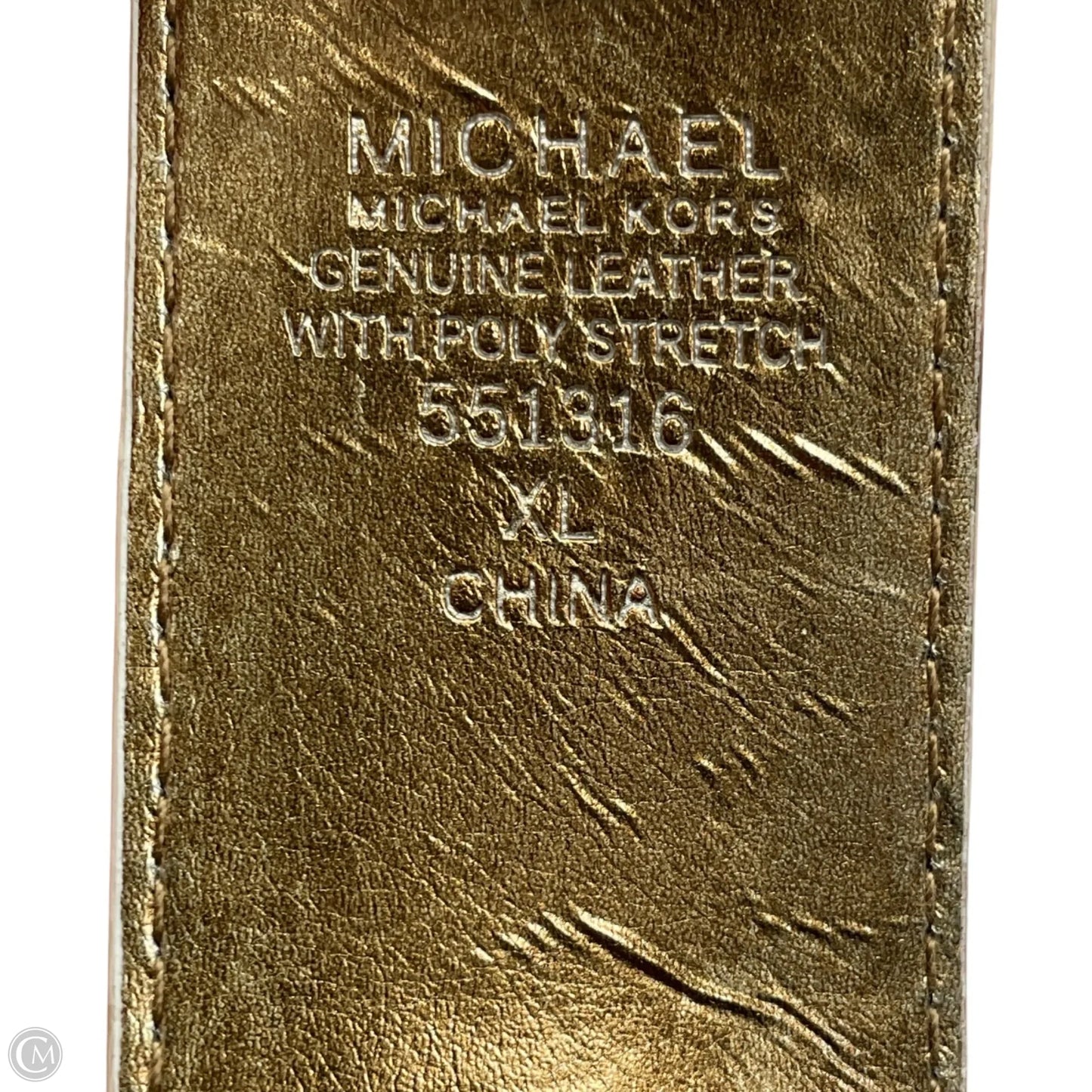 Belt Leather By Michael By Michael Kors, Size: Xlarge