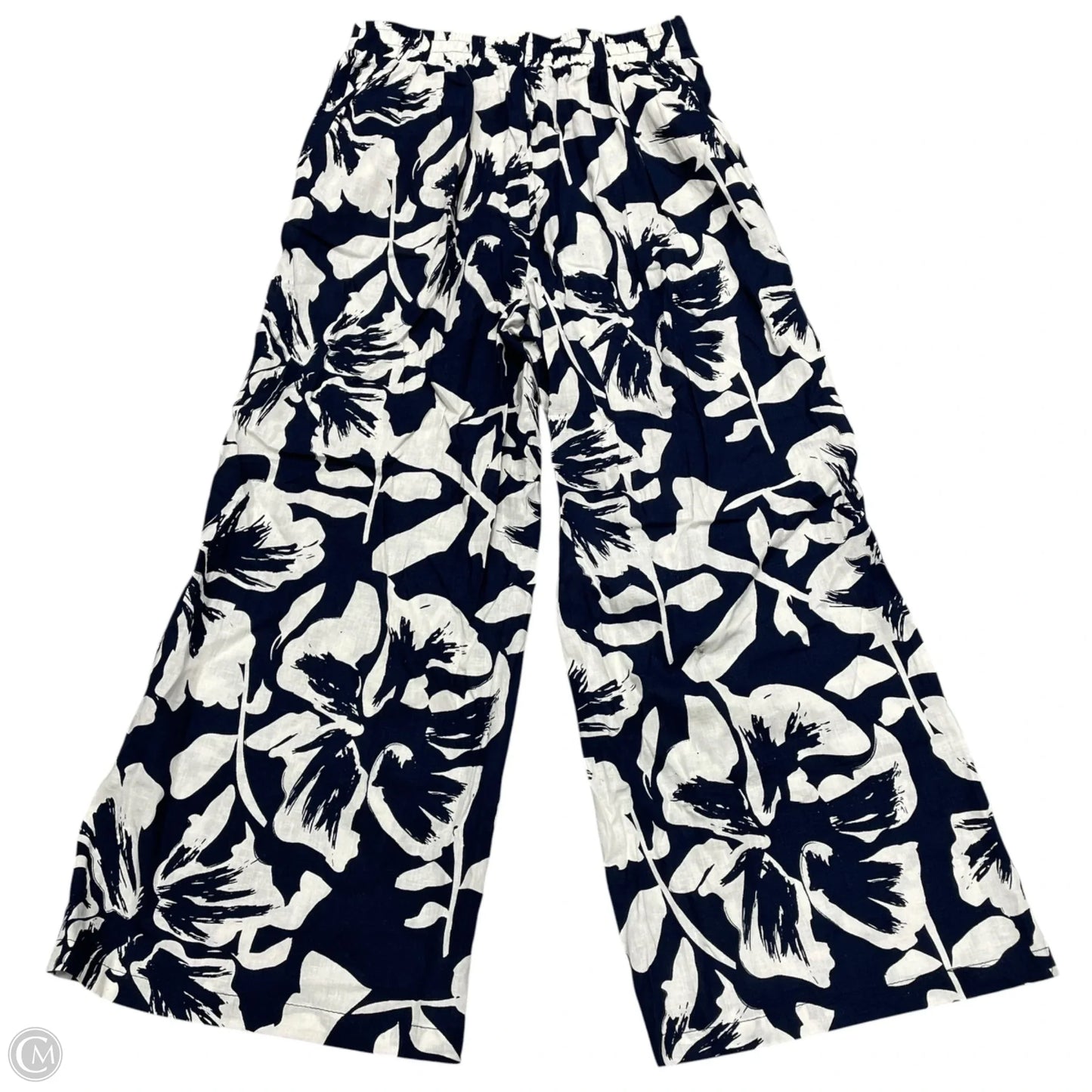 Pants Wide Leg By Calypso St Barth In Blue & White, Size: S