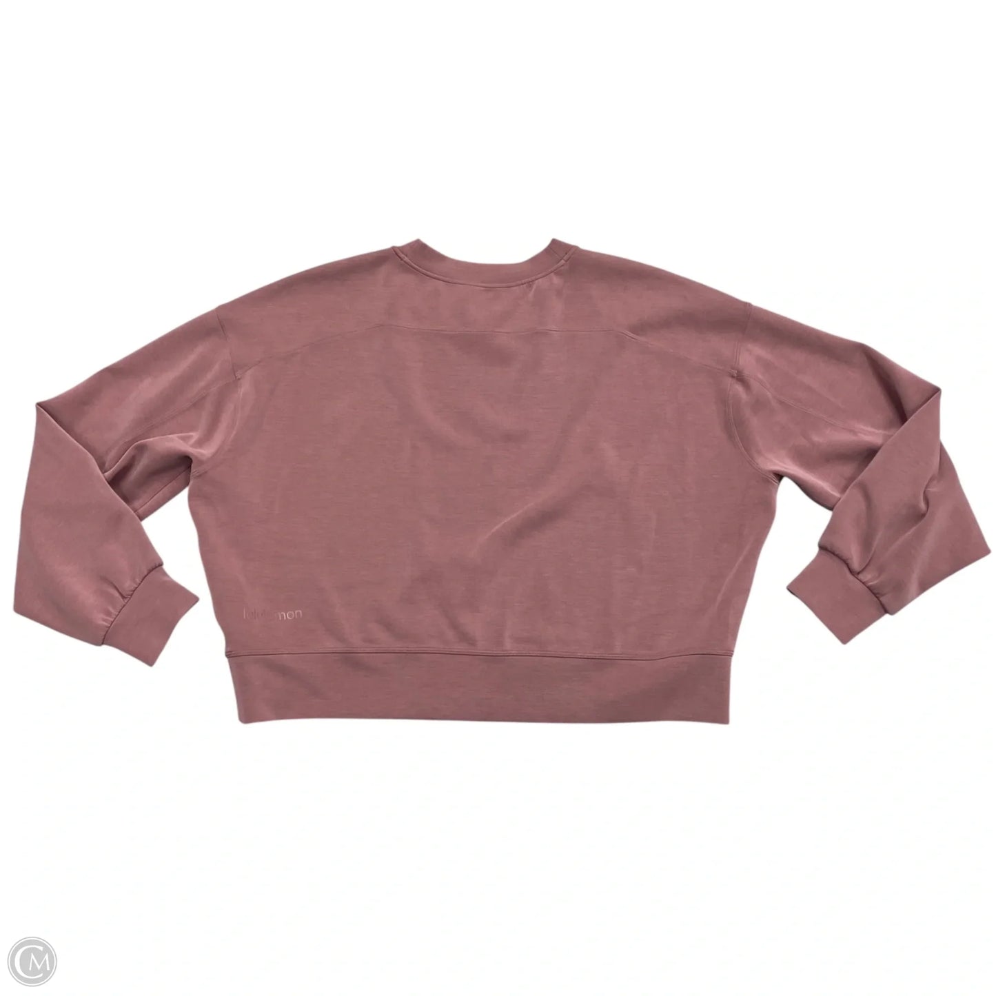 Athletic Sweatshirt Crewneck By Lululemon In Pink, Size: M