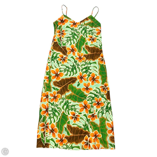 Dress Casual Maxi By Karen Kane In Green & Orange, Size: M
