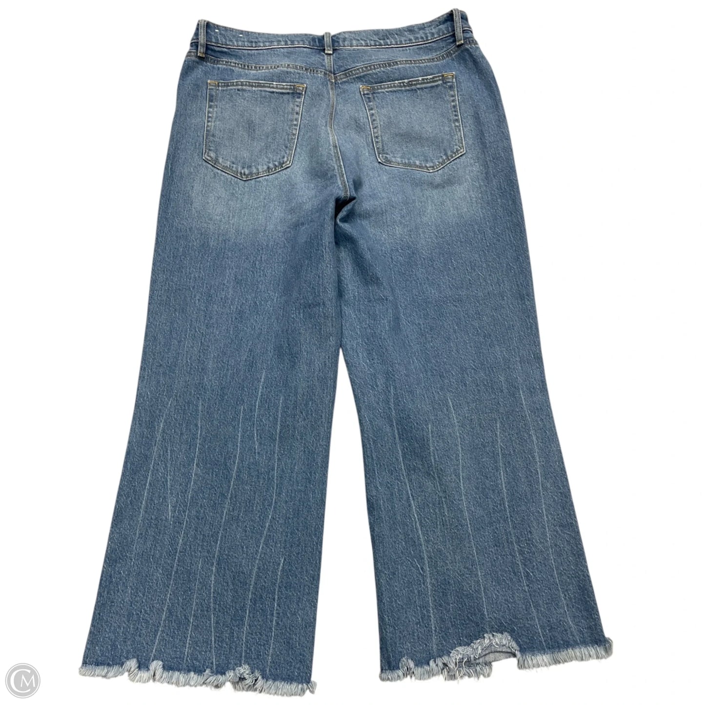 Jeans Wide Leg By Loft In Blue Denim, Size: 14