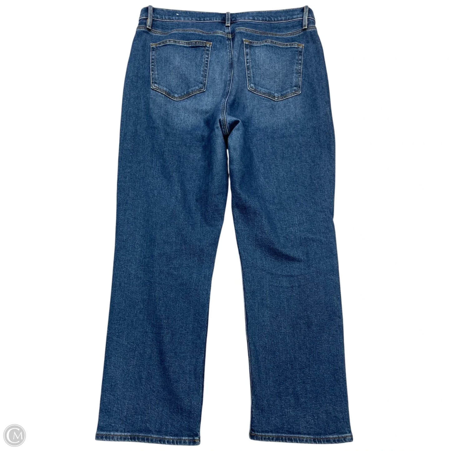 Jeans Straight By Loft In Blue Denim, Size: 14