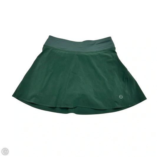 Athletic Skort By Lululemon In Green, Size: S
