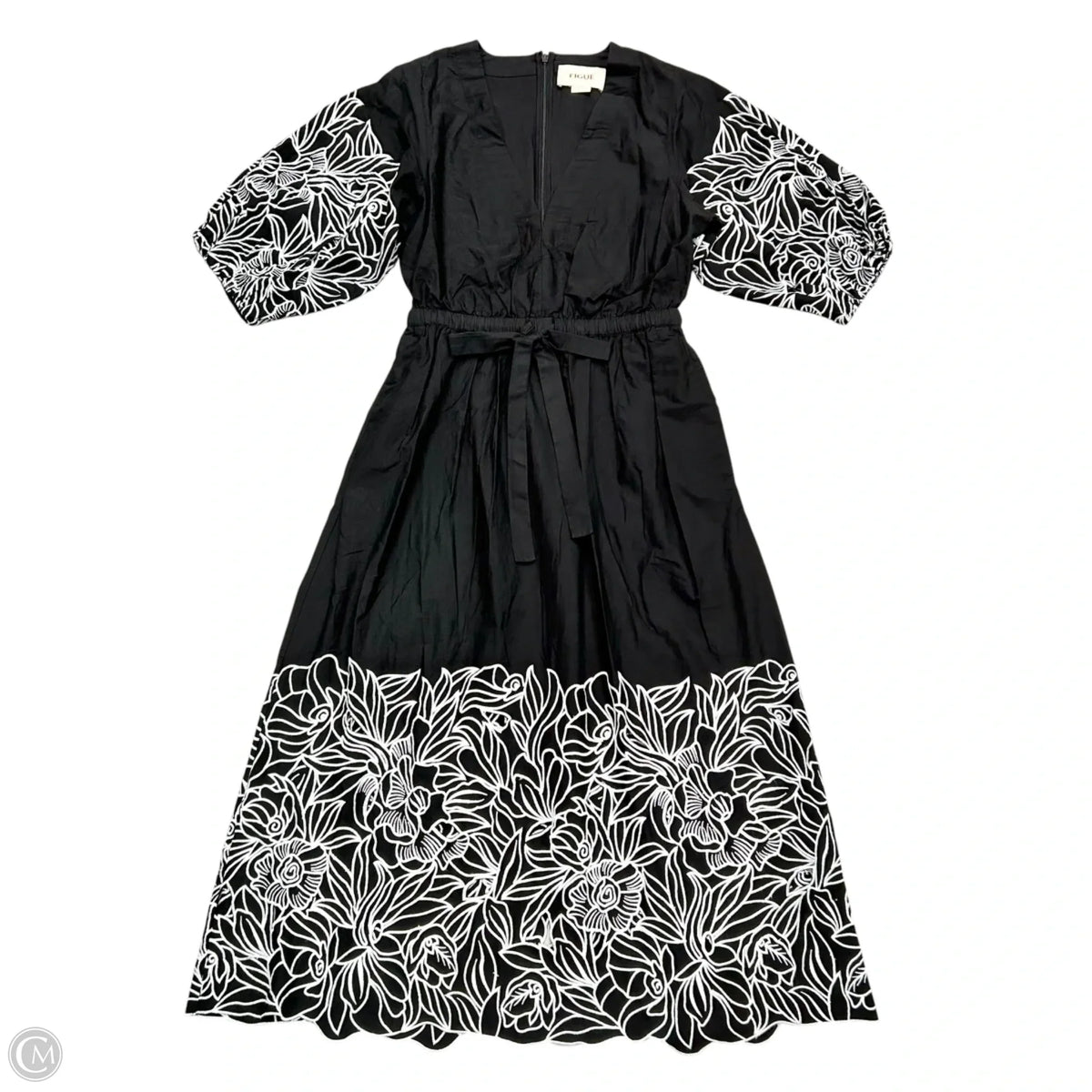 Dress Casual Maxi By Figue In Black & White, Size: Xs