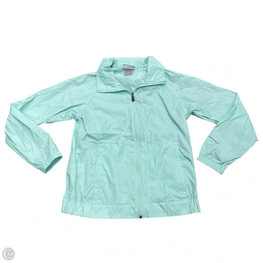 Athletic Jacket By Columbia In Aqua, Size: M