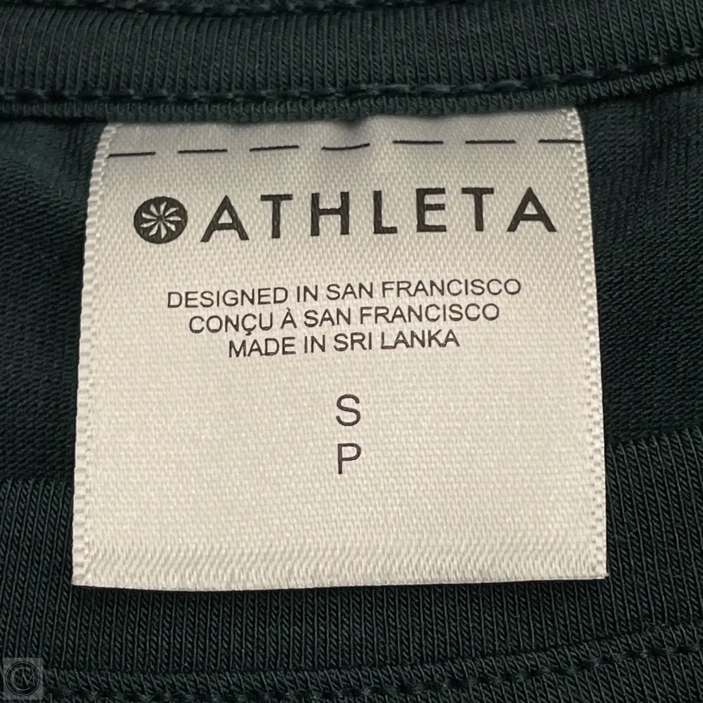 Athletic Top Long Sleeve Crewneck By Athleta In Green, Size: S