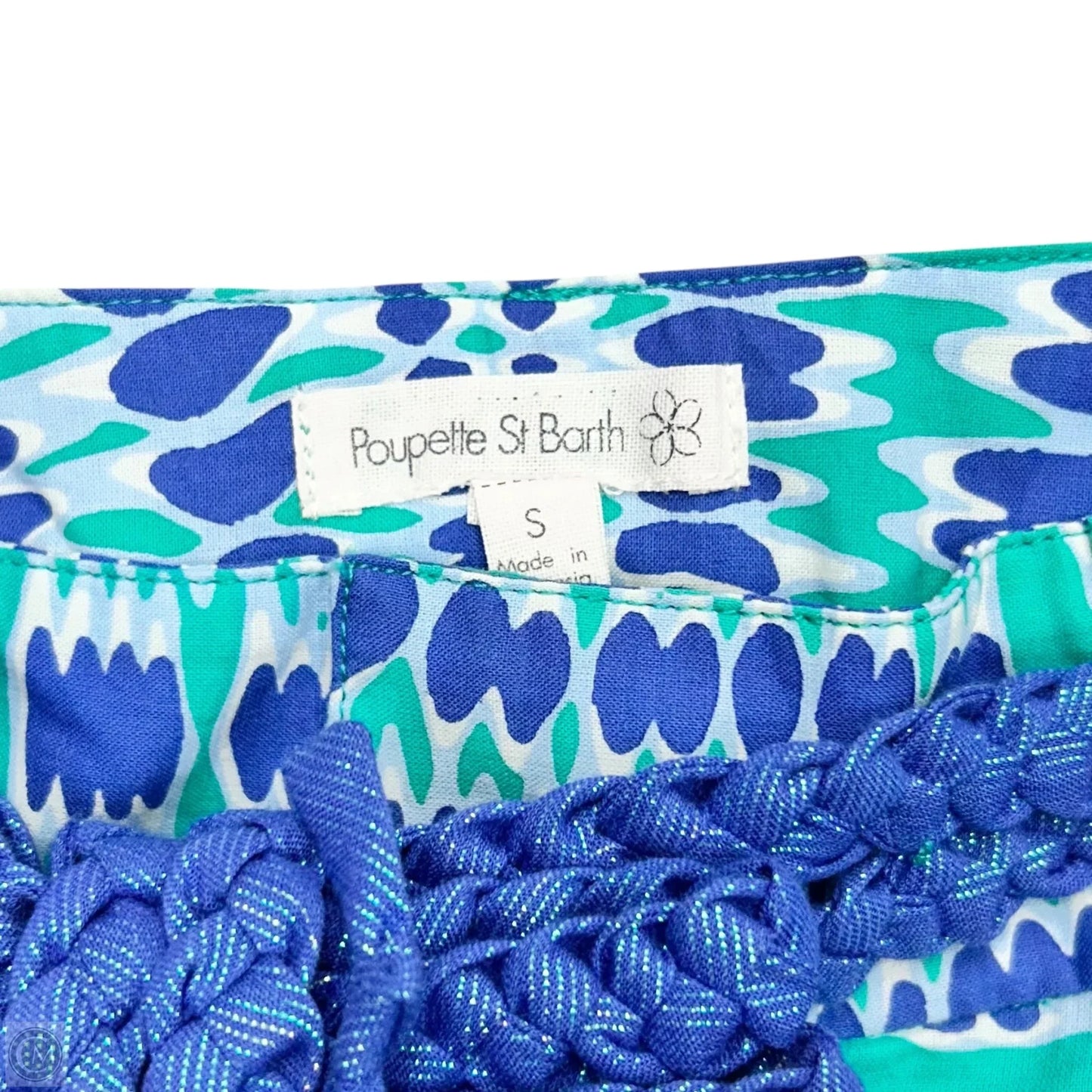 Shorts By Poupette St Barth In Blue & Green, Size: S