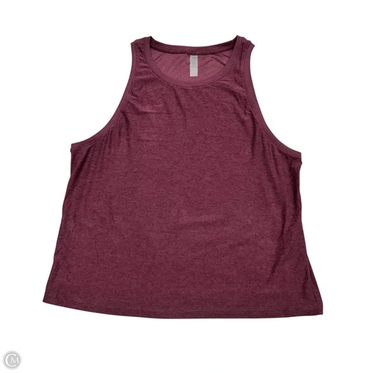 Athletic Tank Top By Beyond Yoga In Maroon, Size: M