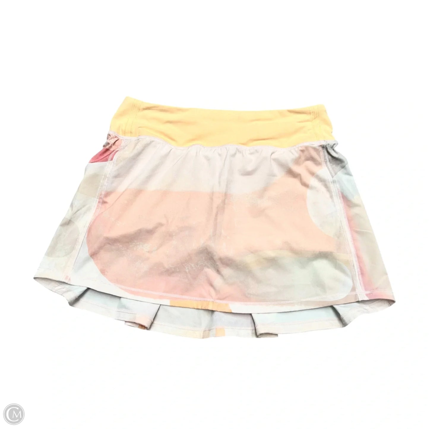 Athletic Skort By Lululemon In Orange & Pink, Size: S