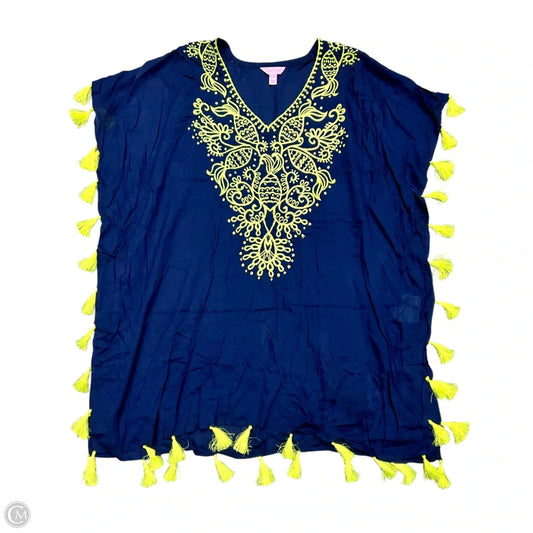 Swimwear Cover-up Designer By Lilly Pulitzer In Blue & Green, Size: Xxs/xs