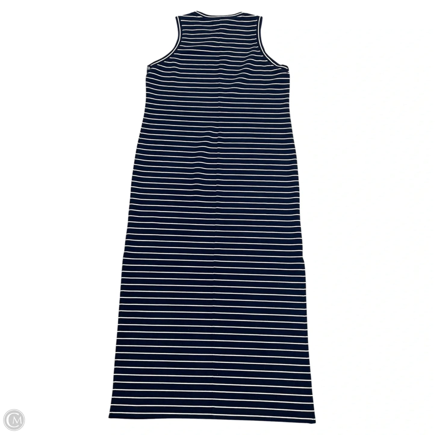 Dress Casual Midi By Spanx In Blue & White, Size: M