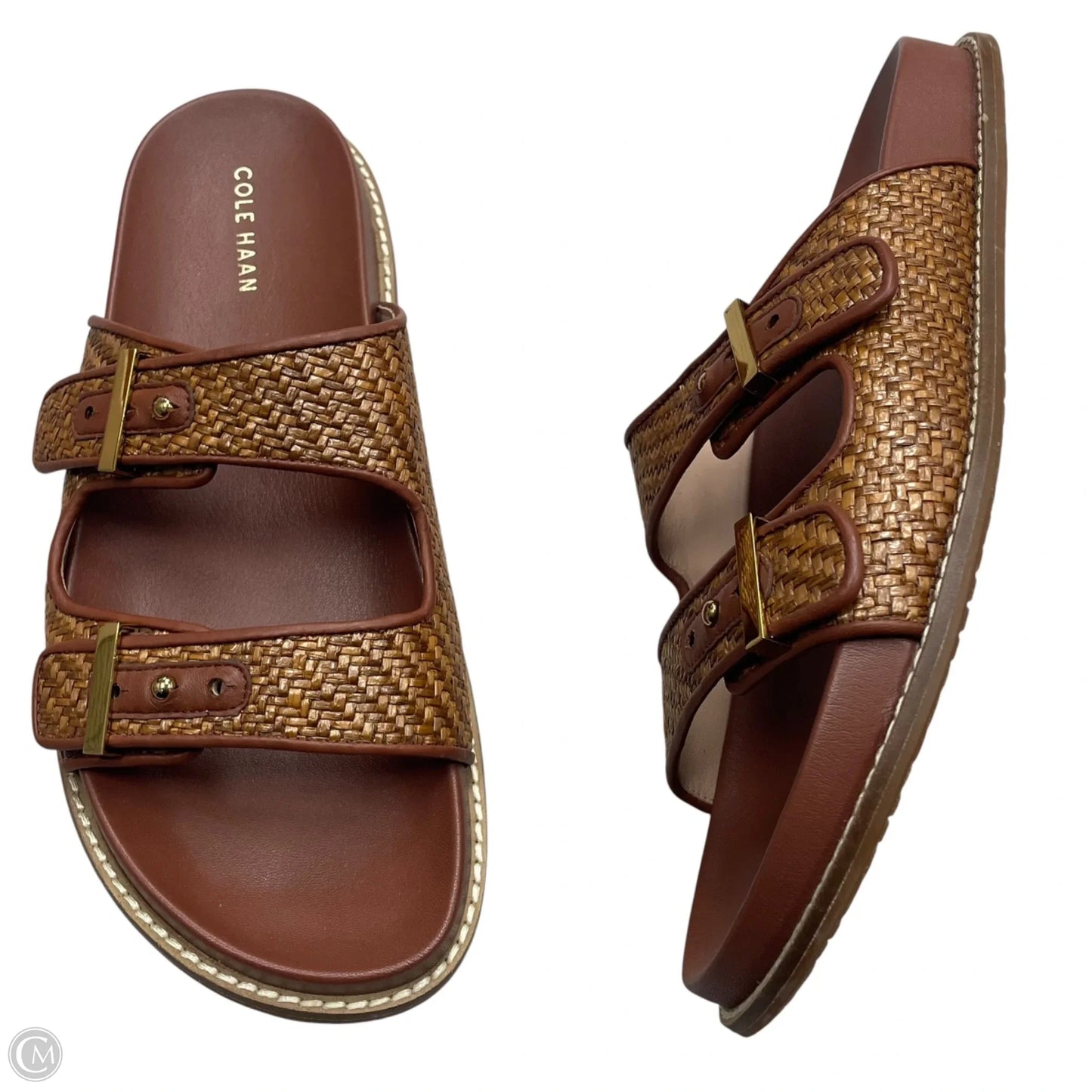 Sandals Flats By Cole-haan In Brown, Size: 9.5