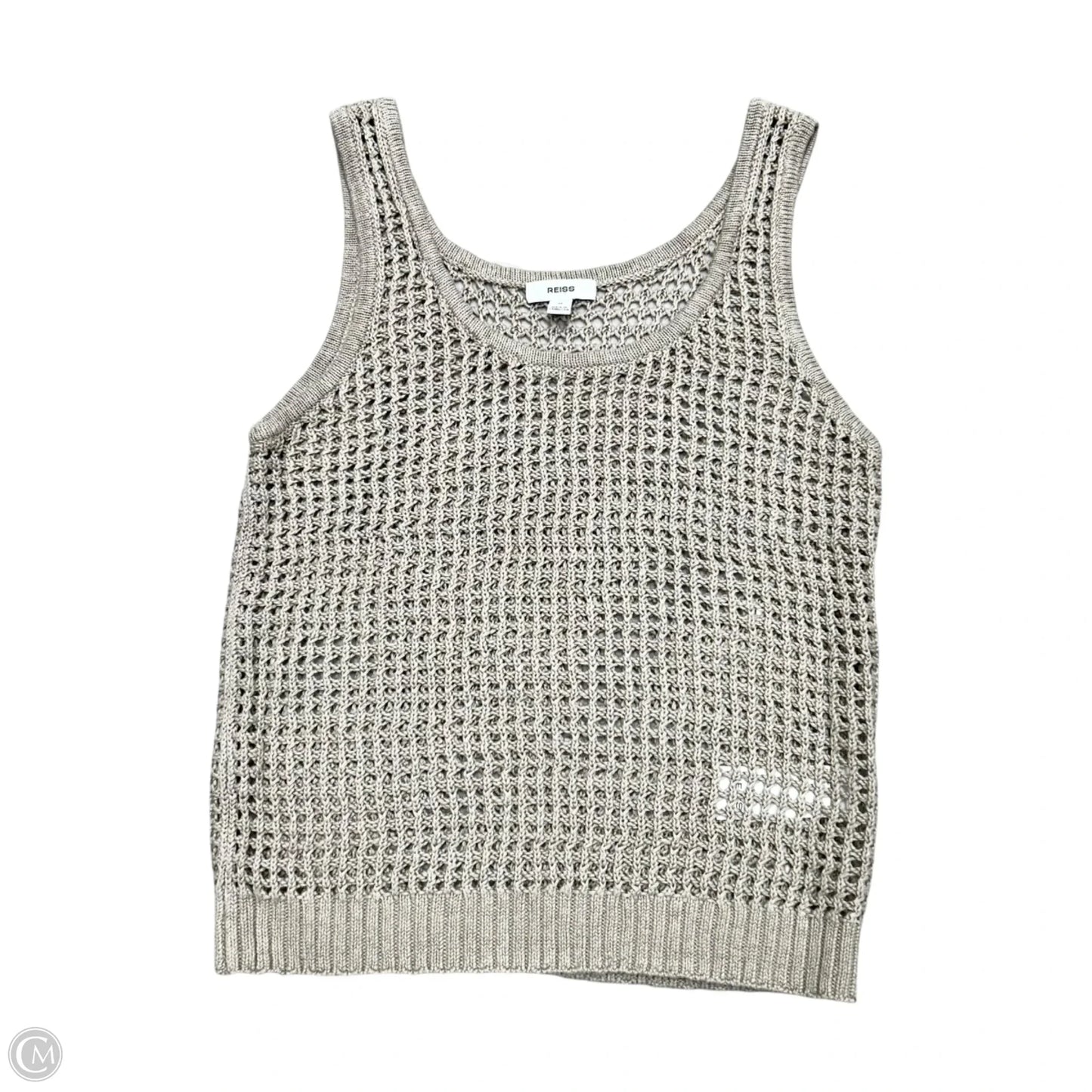 Top Sleeveless By Reiss In Taupe, Size: M