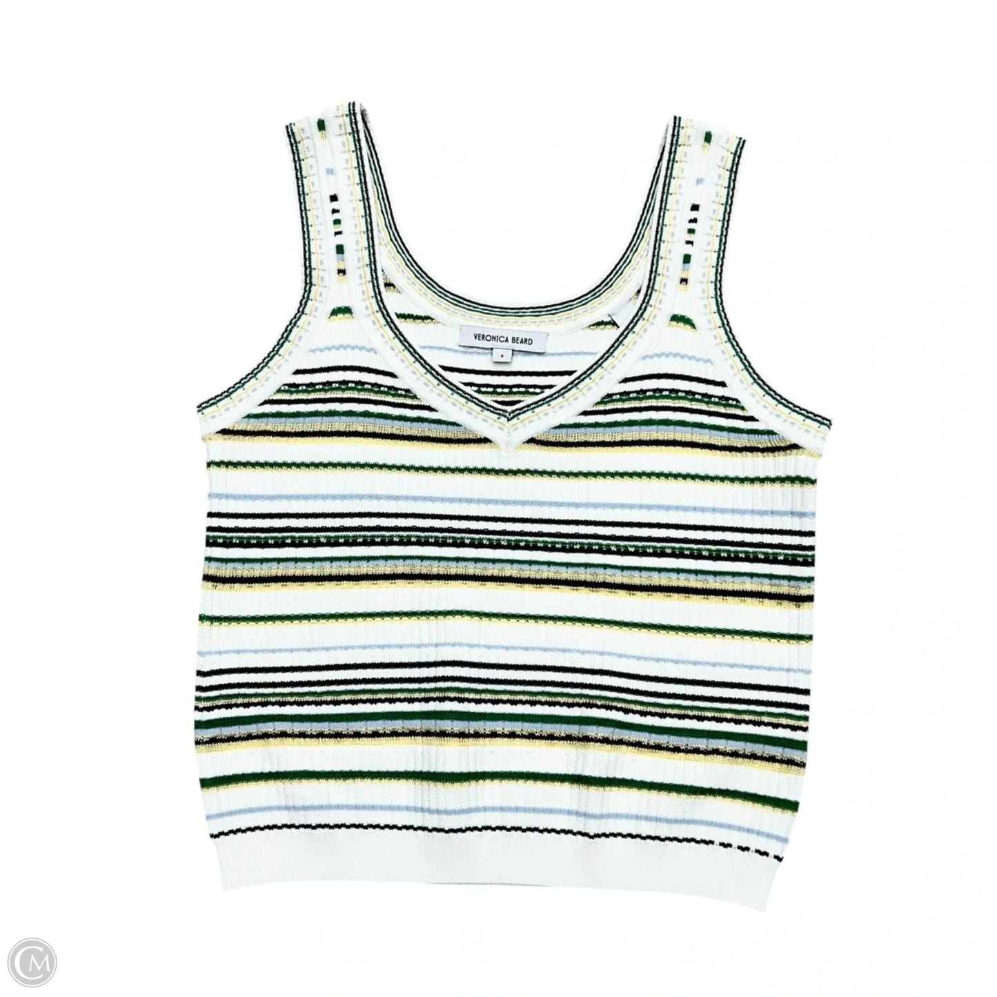 Top Sleeveless By Veronica Beard In Striped Pattern, Size: S