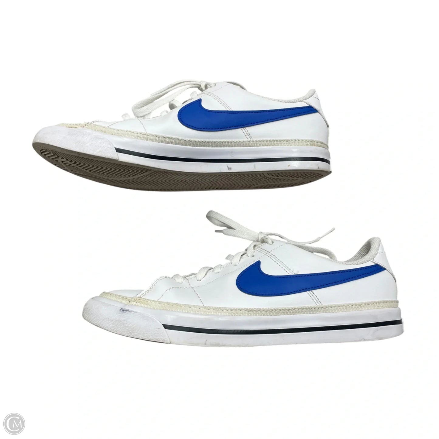 Shoes Sneakers By Nike In Blue & White, Size: 8.5