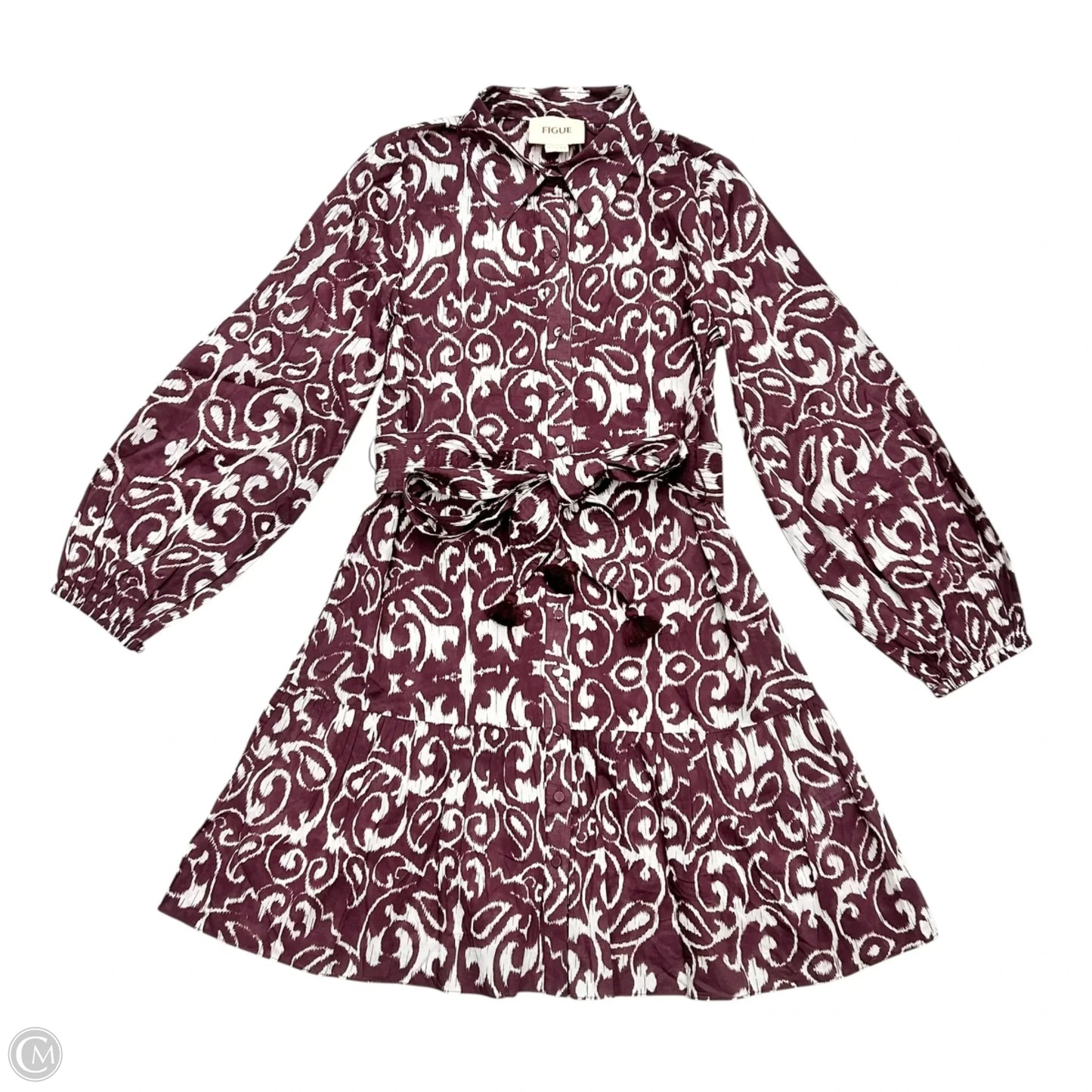 Dress Casual Short By Figue In Maroon, Size: S