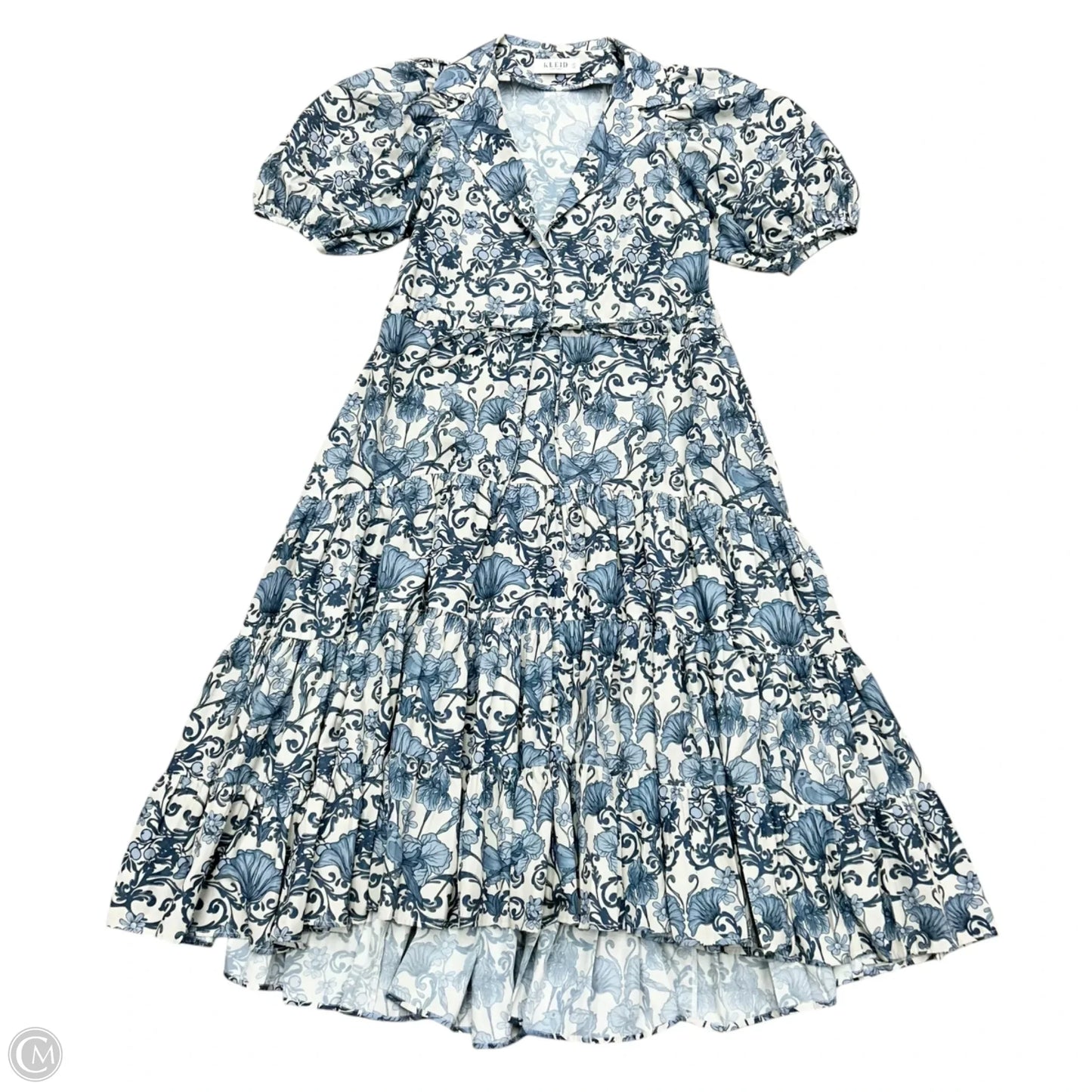 Dress Casual Maxi By Kleid In Blue & Cream, Size: S