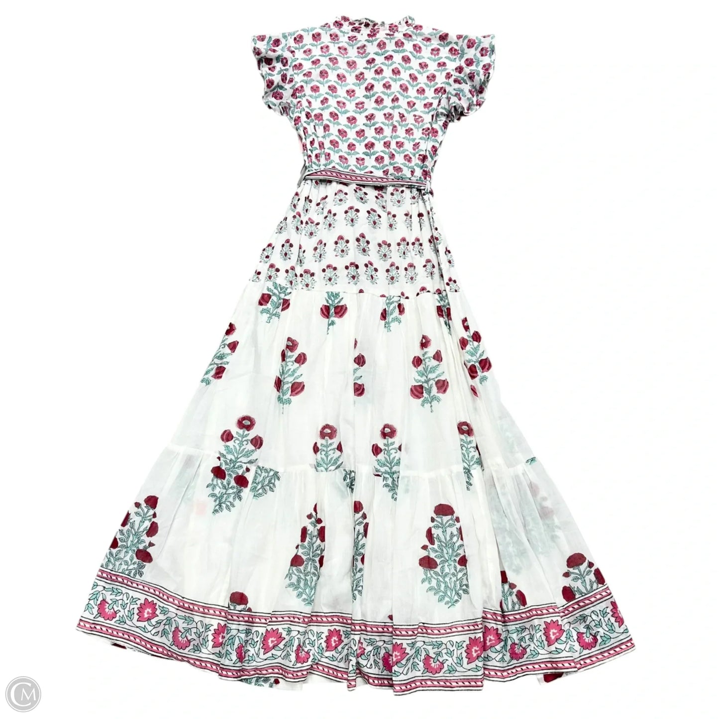 Dress Casual Maxi By Oliphant In Pink & White, Size: S