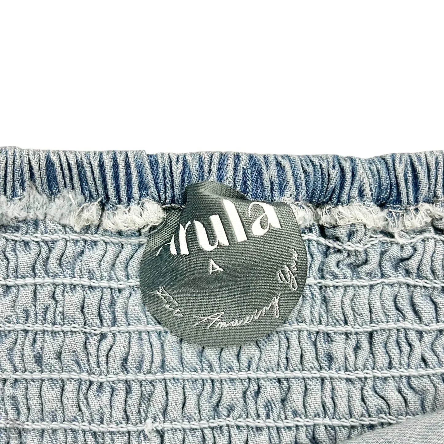 Dress Casual Short By Arula In Blue Denim, Size: Xl