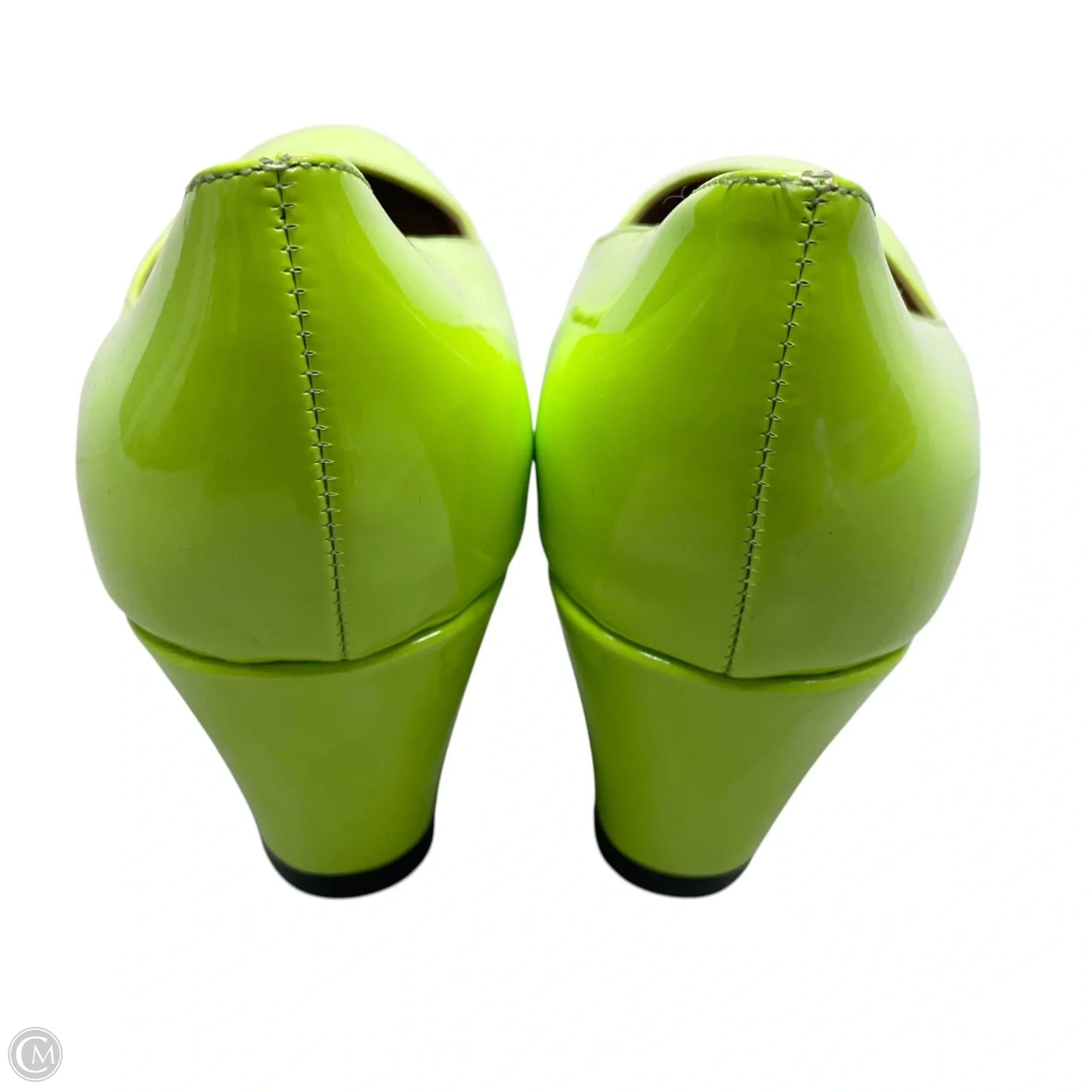 Shoes Heels Wedge By Clothes Mentor In Green, Size: 10.5
