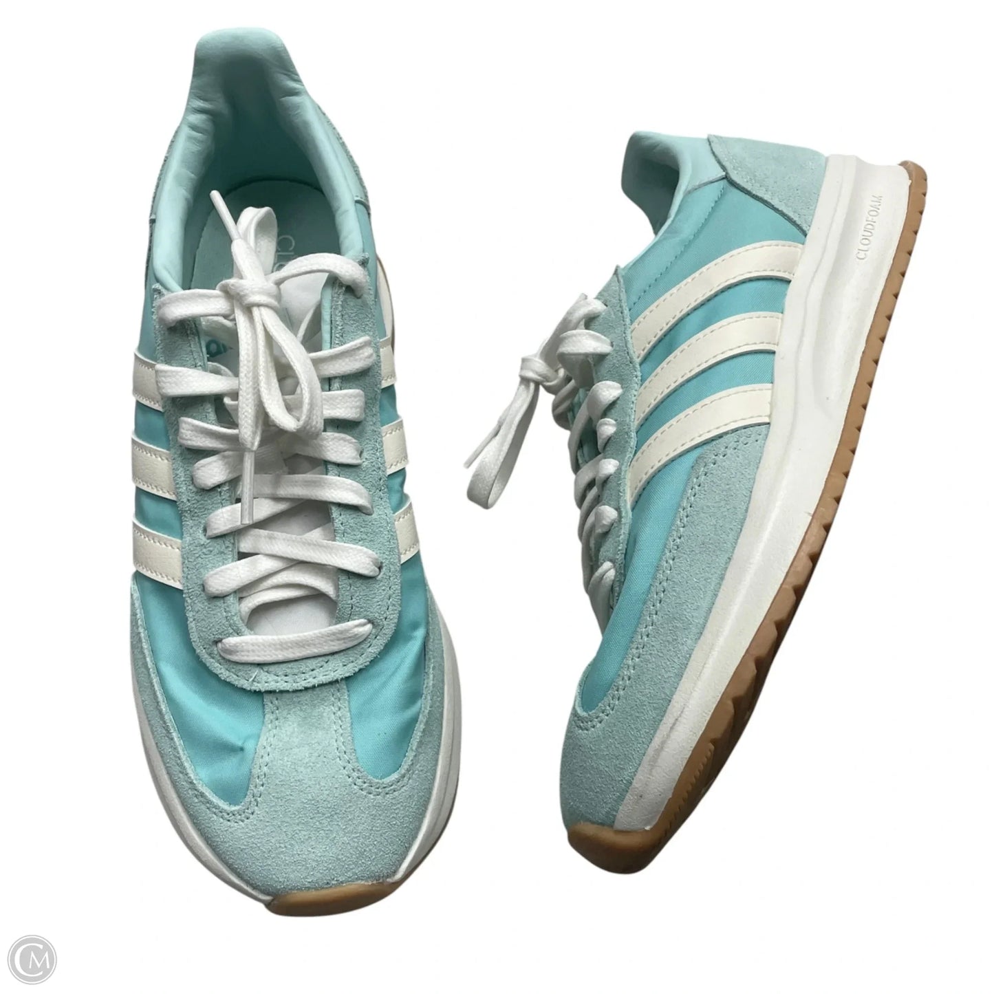 Shoes Sneakers By Adidas In Aqua, Size: 8