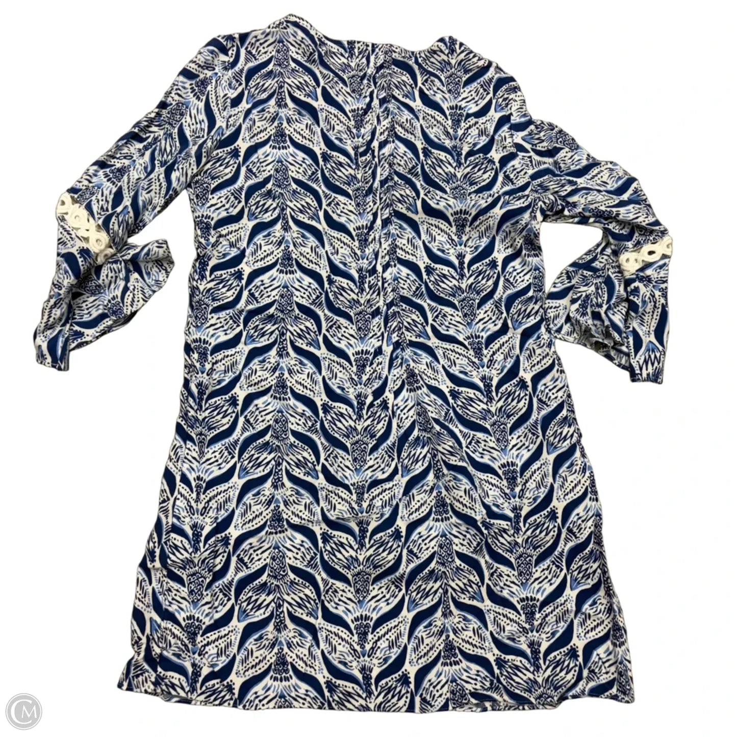 Dress Designer By Lilly Pulitzer In Blue & White, Size: S