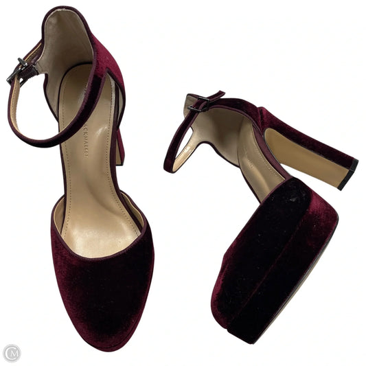 Shoes Heels Block By White House Black Market In Maroon, Size: 8.5