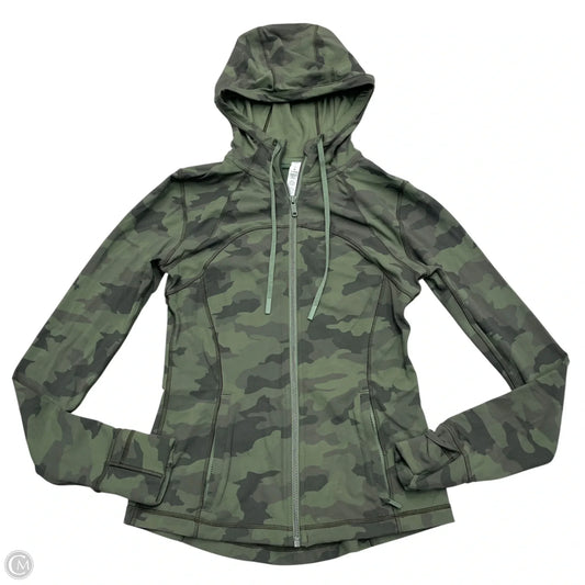 Athletic Jacket By Lululemon In Camouflage Print, Size: M