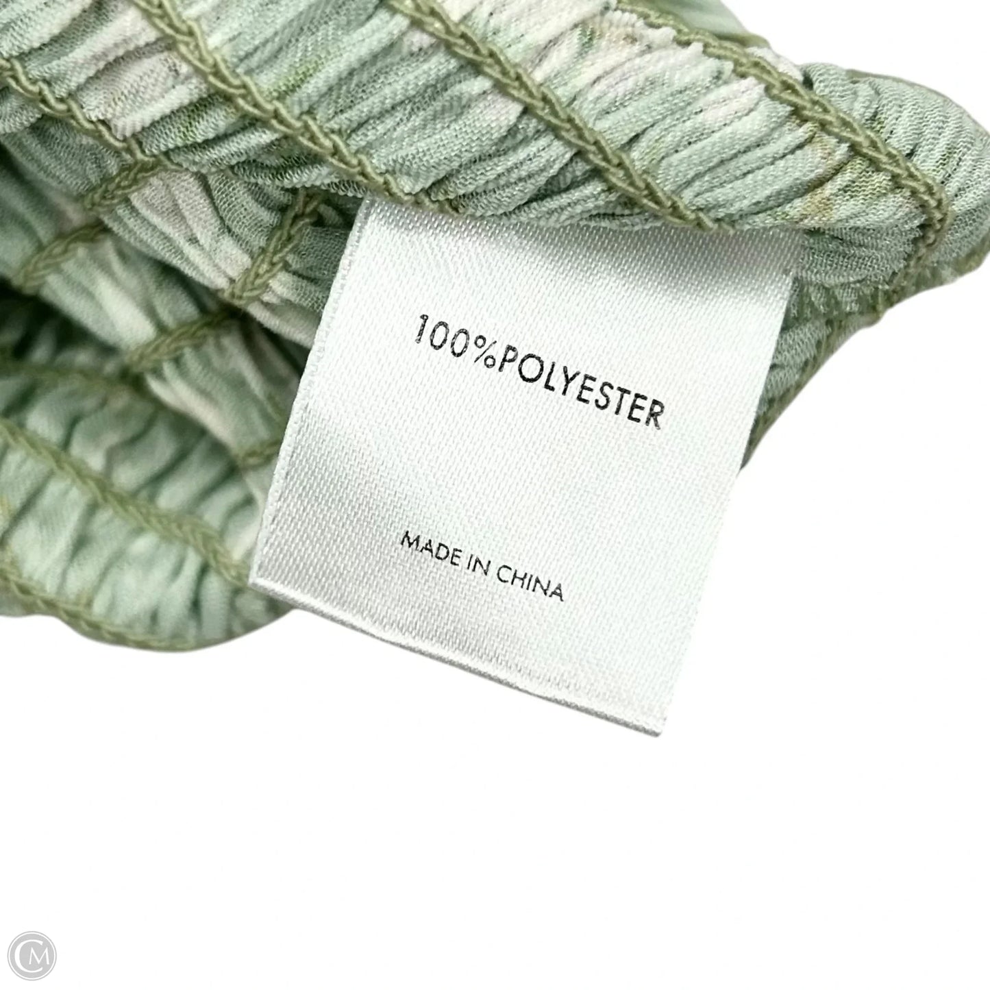 Top Long Sleeve By J Flower In Green & White, Size: S