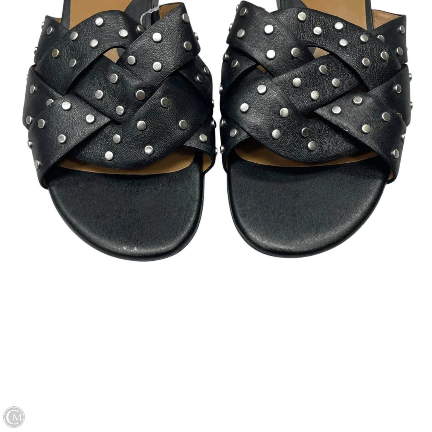 Sandals Flats By Naturalizer In Black & Silver, Size: 8