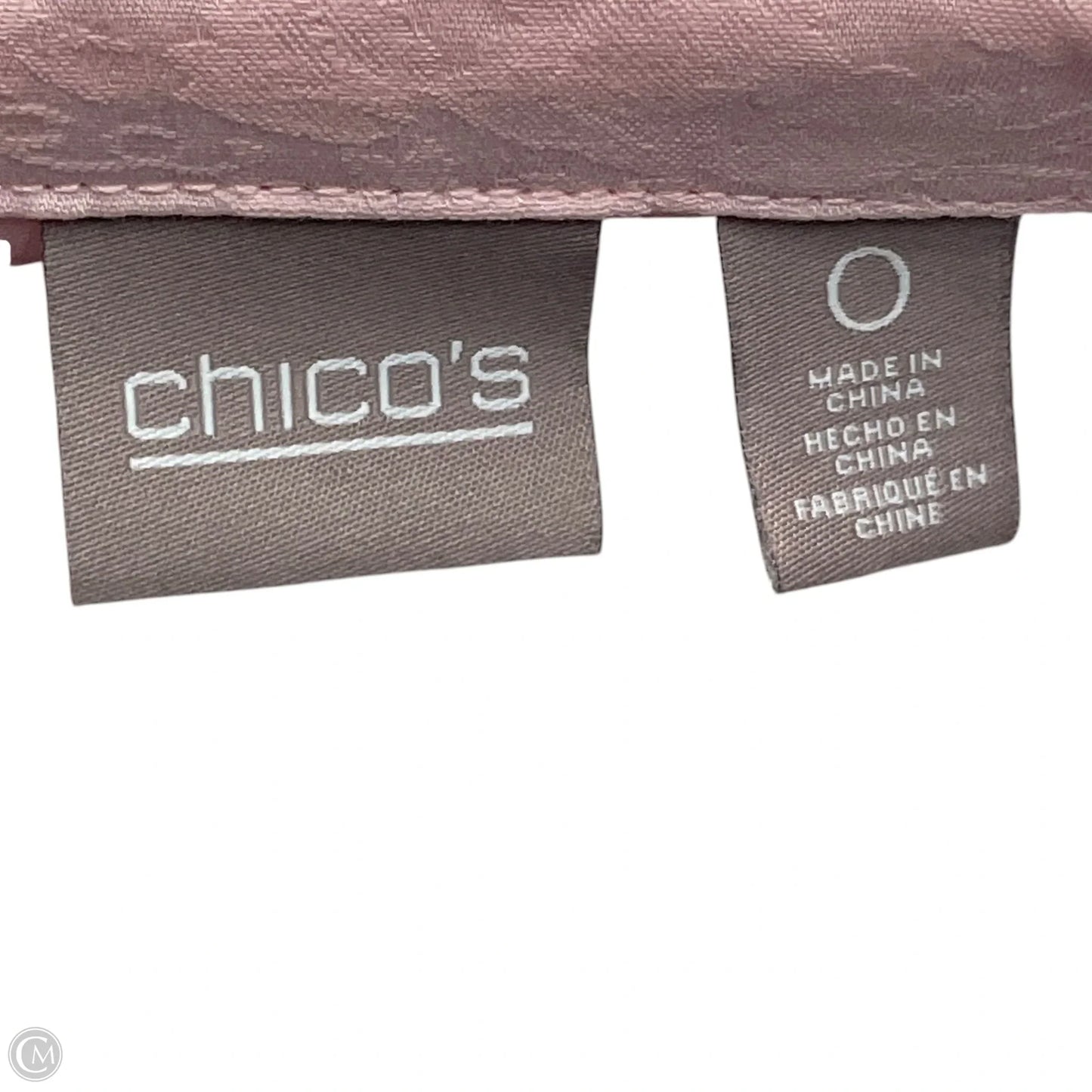 Jacket Shirt By Chicos In Pink, Size: S