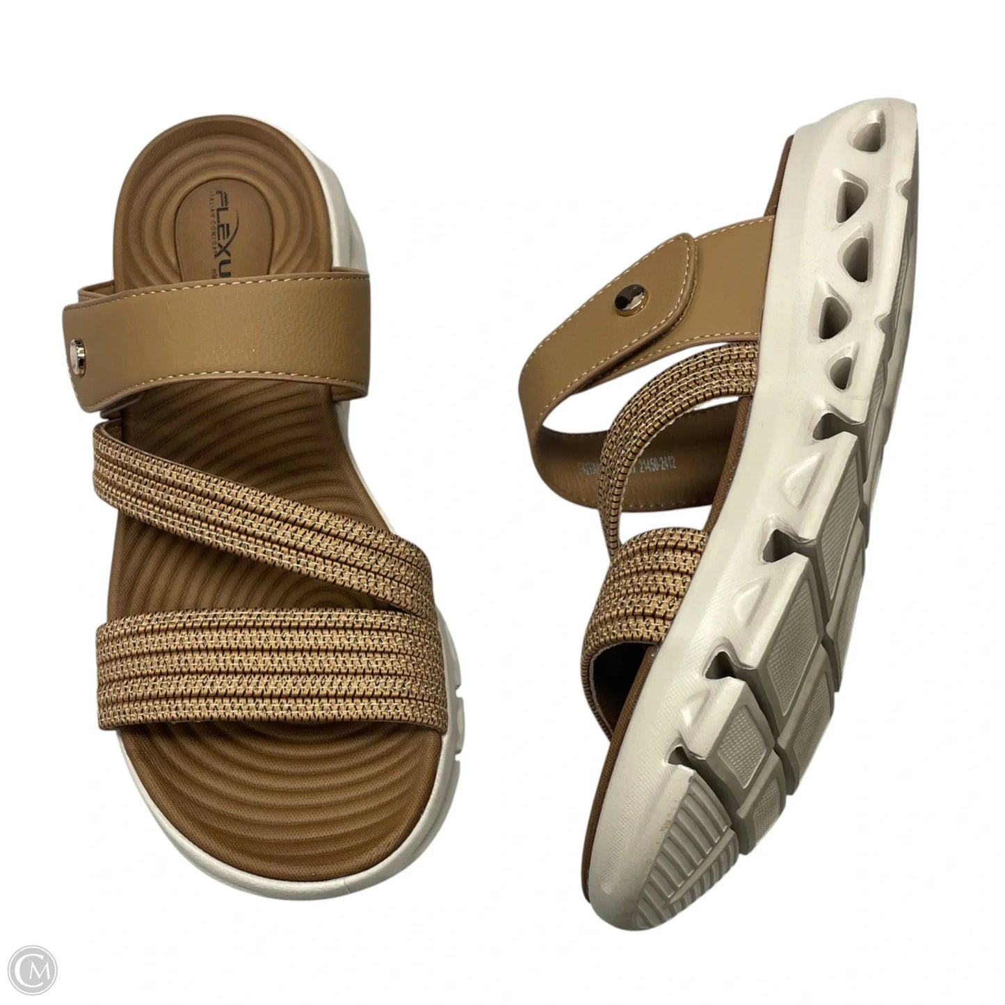 Sandals Flats By Flexus In Tan, Size: 9.5