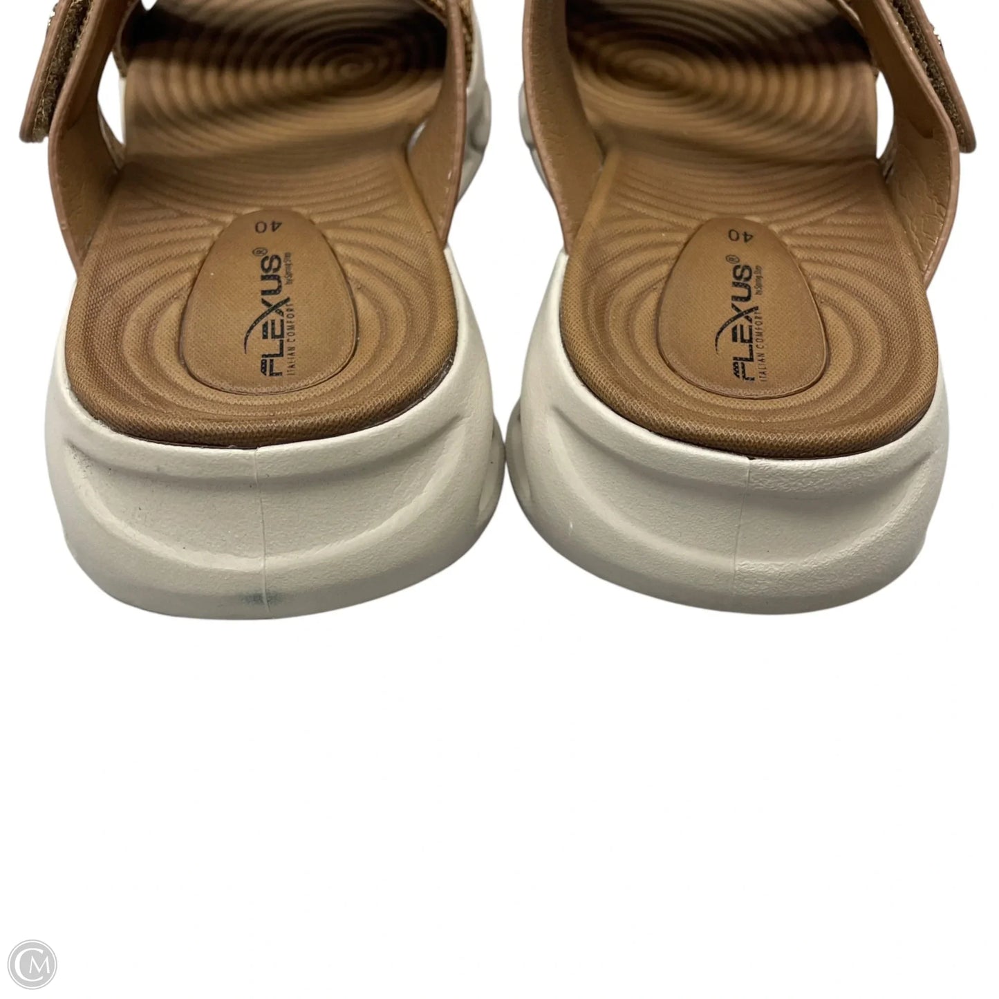 Sandals Flats By Flexus In Tan, Size: 9.5