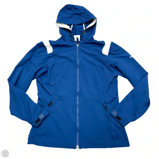 Athletic Jacket By Nike Apparel In Blue, Size: S