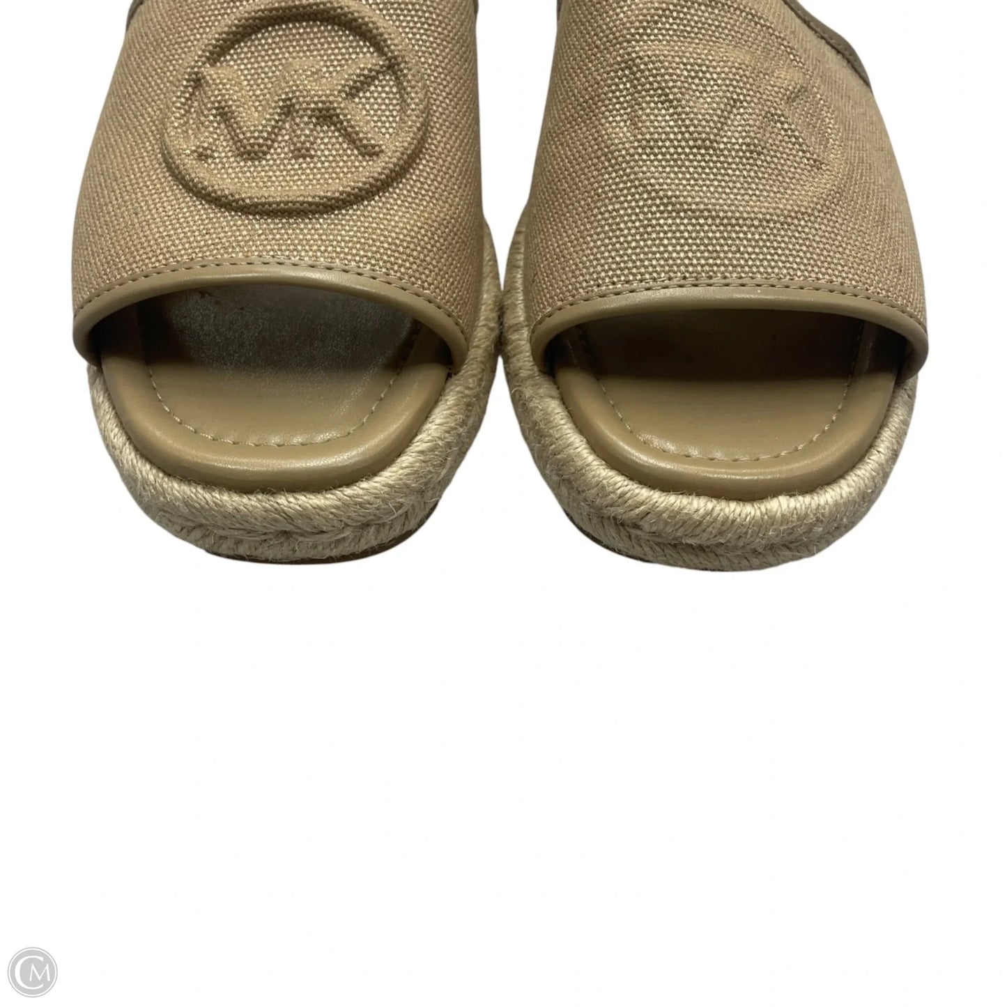 Sandals Flats By Michael By Michael Kors In Beige, Size: 9