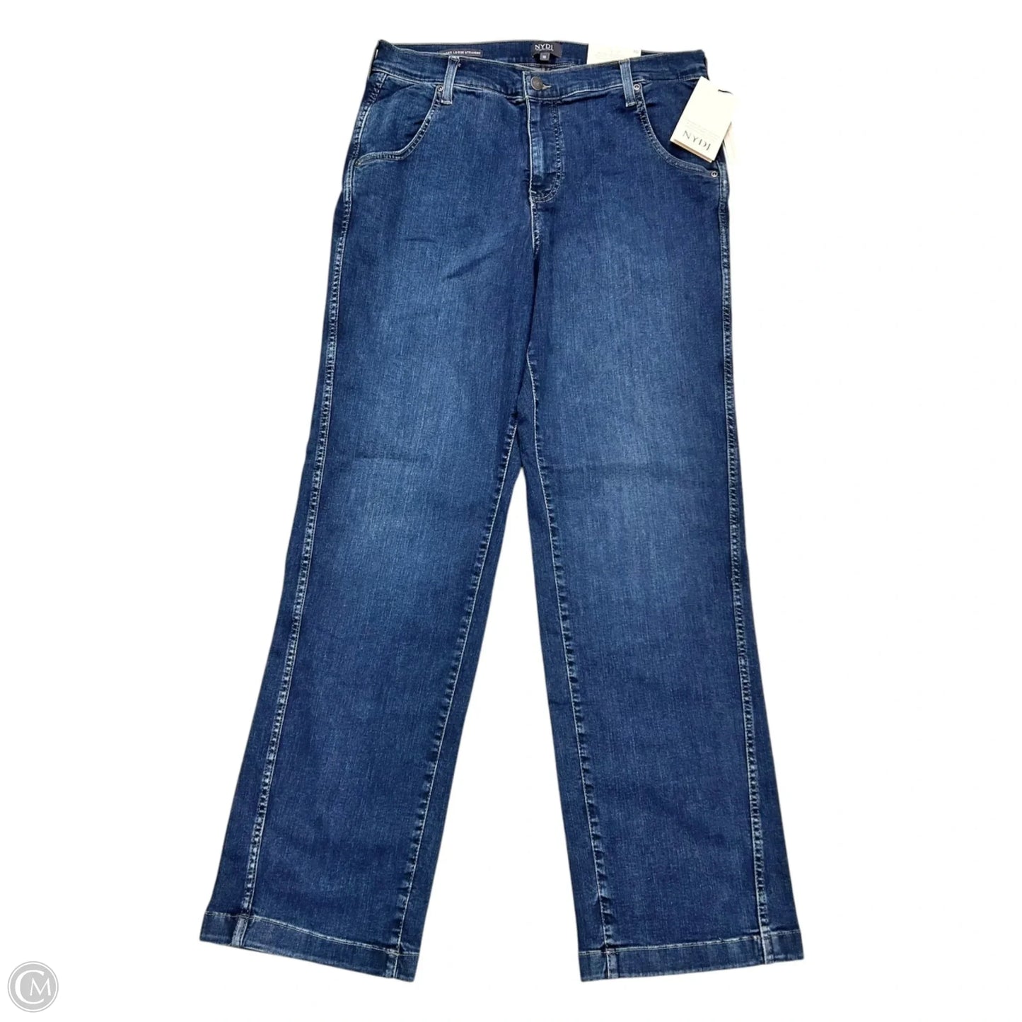 Jeans Straight By Not Your Daughters Jeans In Blue Denim, Size: 10
