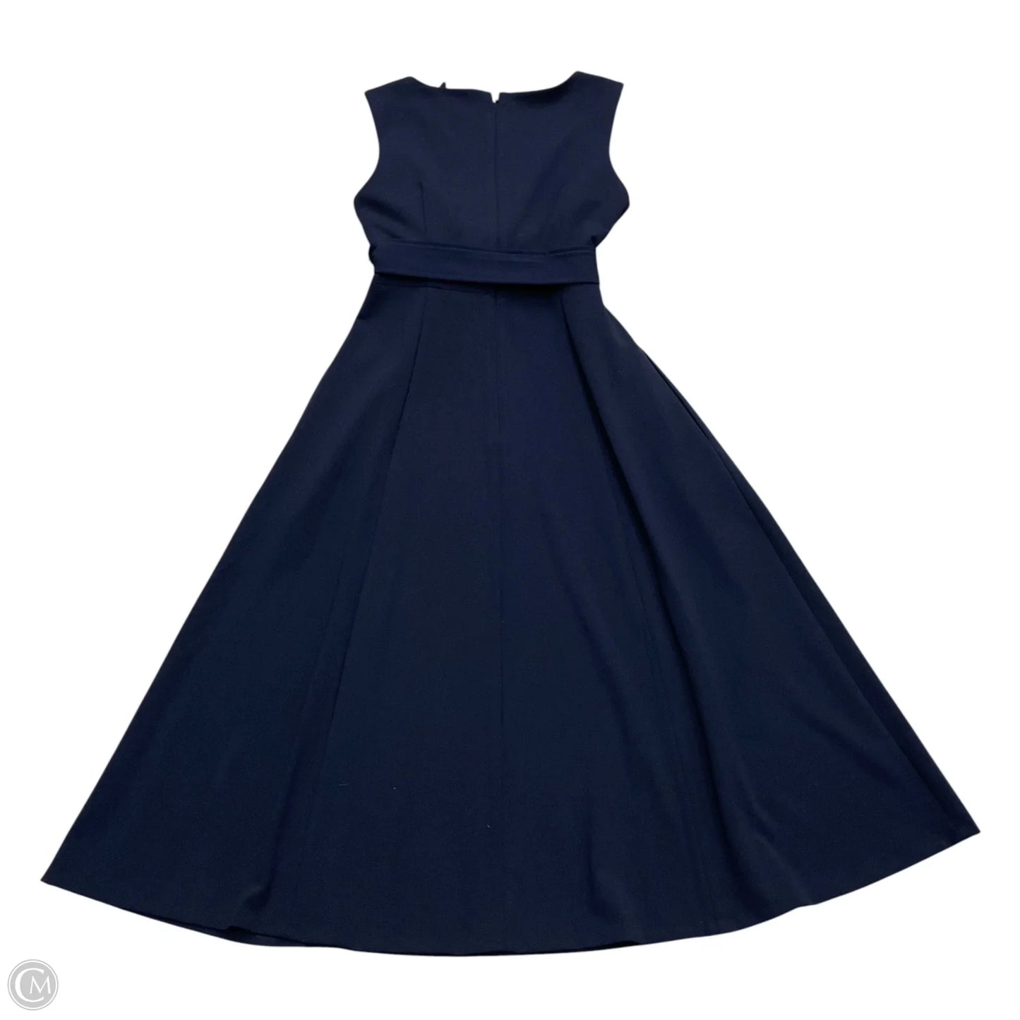 Dress Casual Midi By Calvin Klein In Navy, Size: S