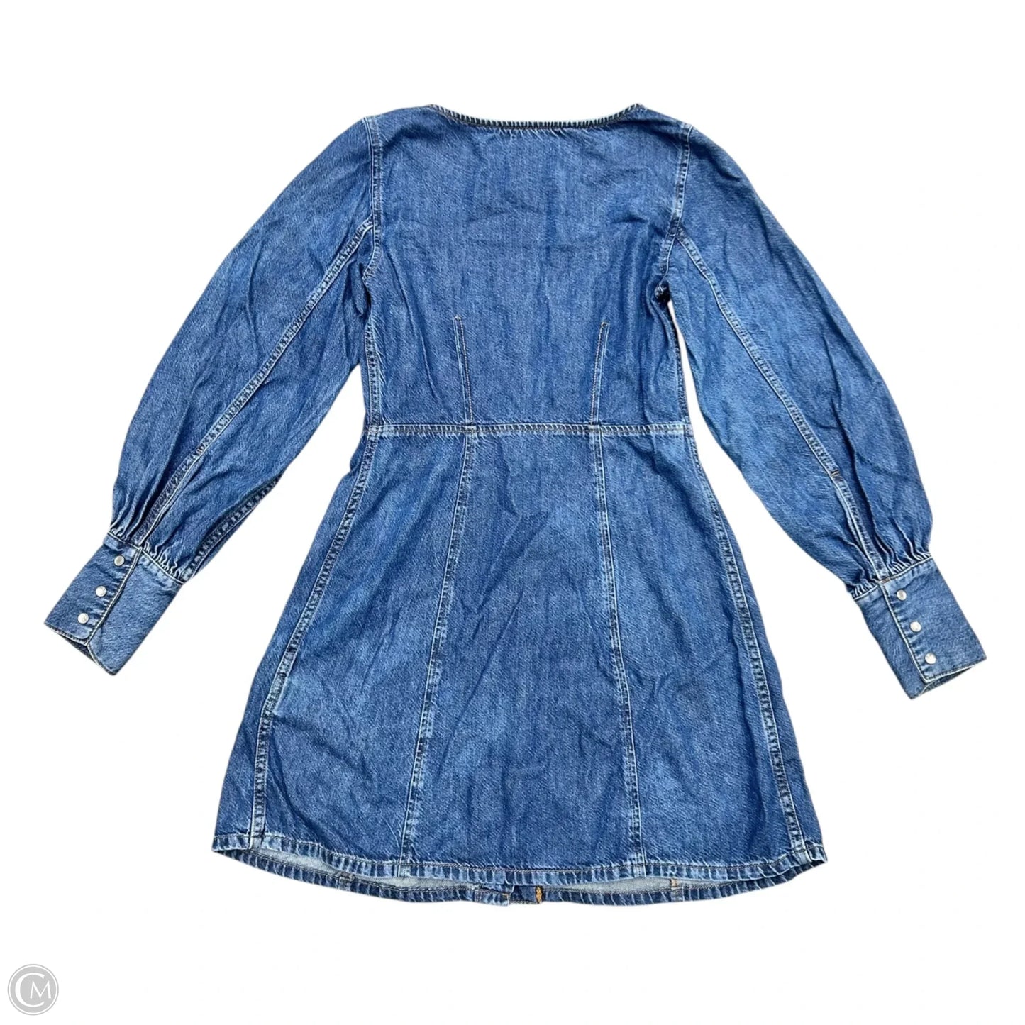 Dress Casual Short By Ganni In Blue Denim, Size: S