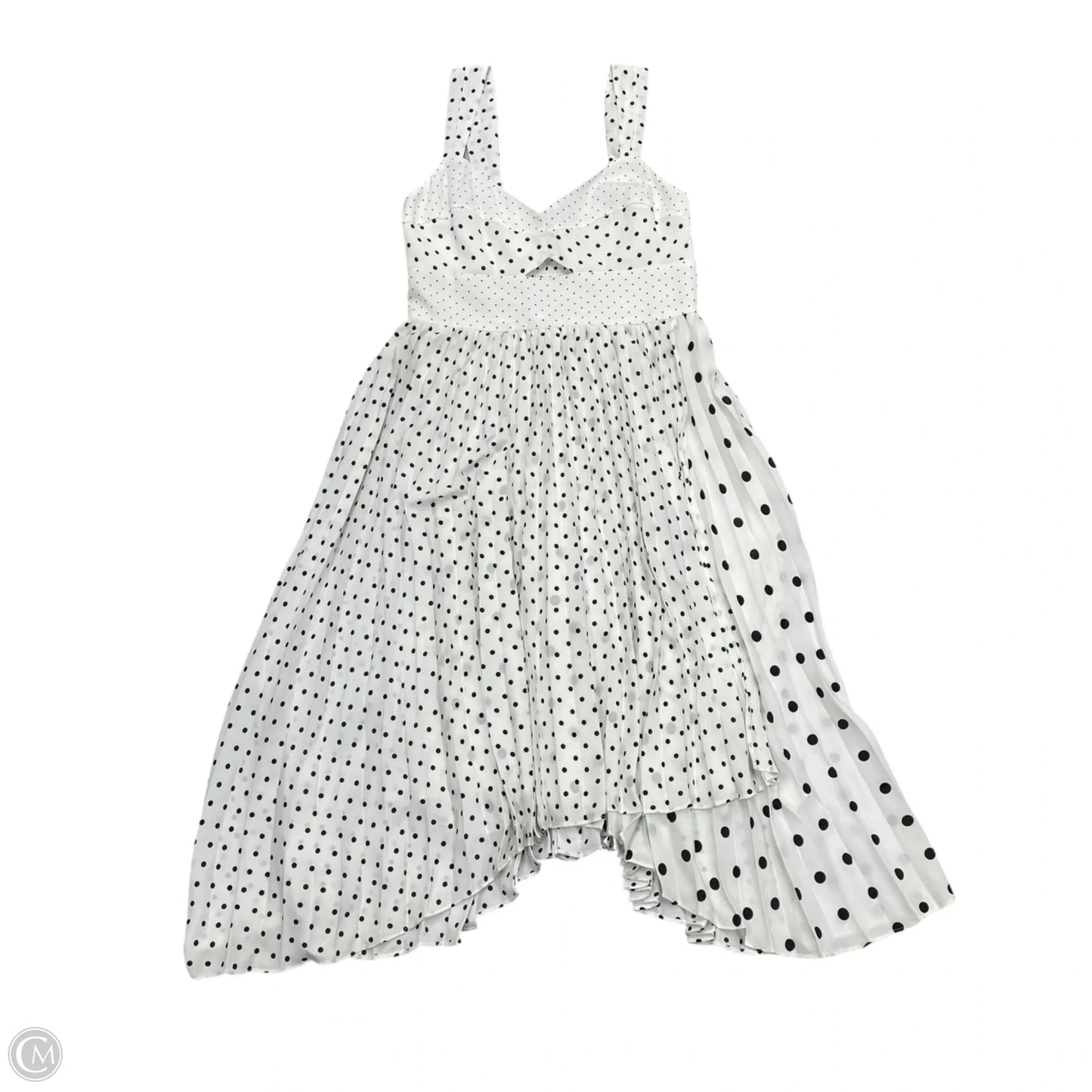 Dress Party Midi By Banana Republic In Black & White, Size: M