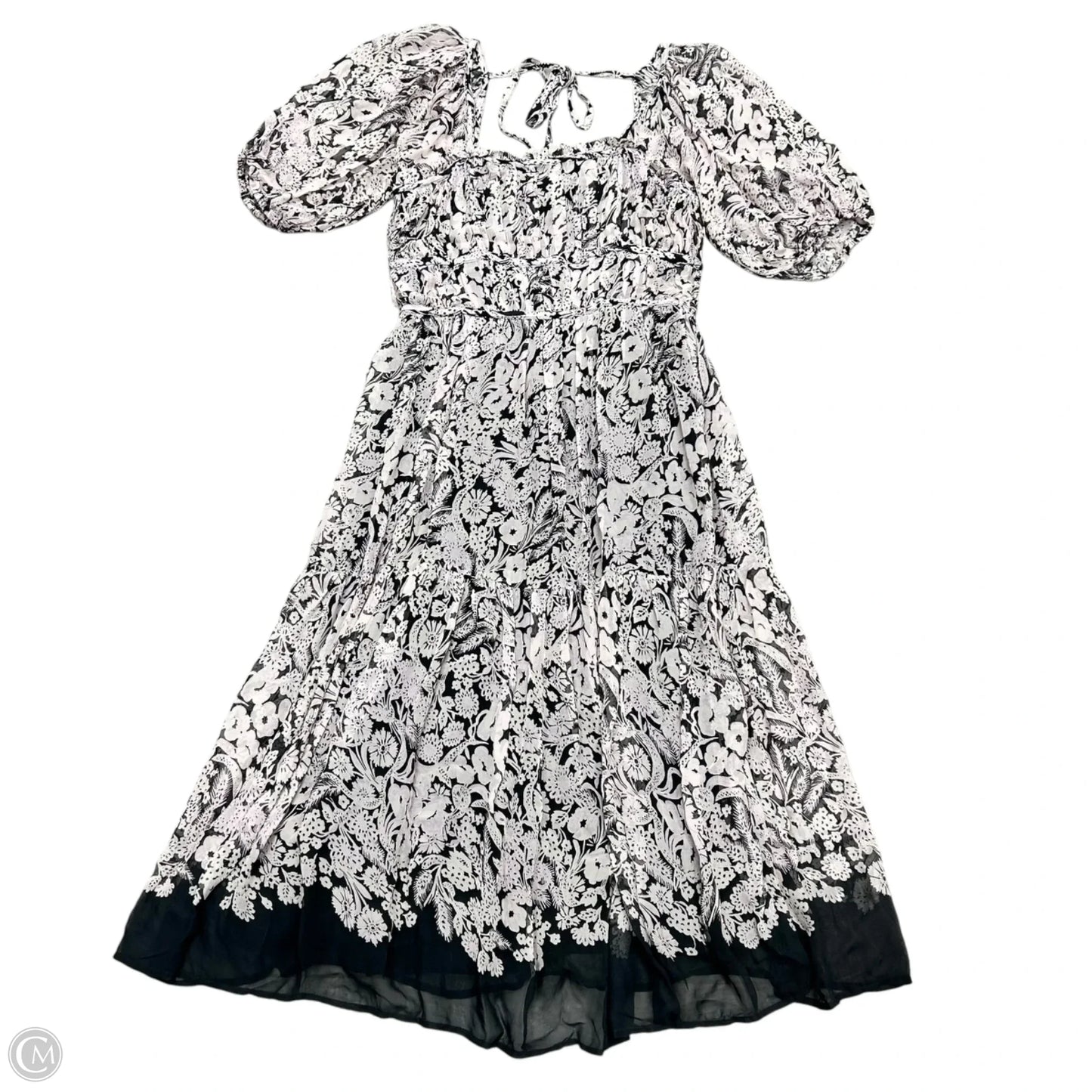 Dress Casual Maxi By Anthropologie In Black & Purple, Size: L