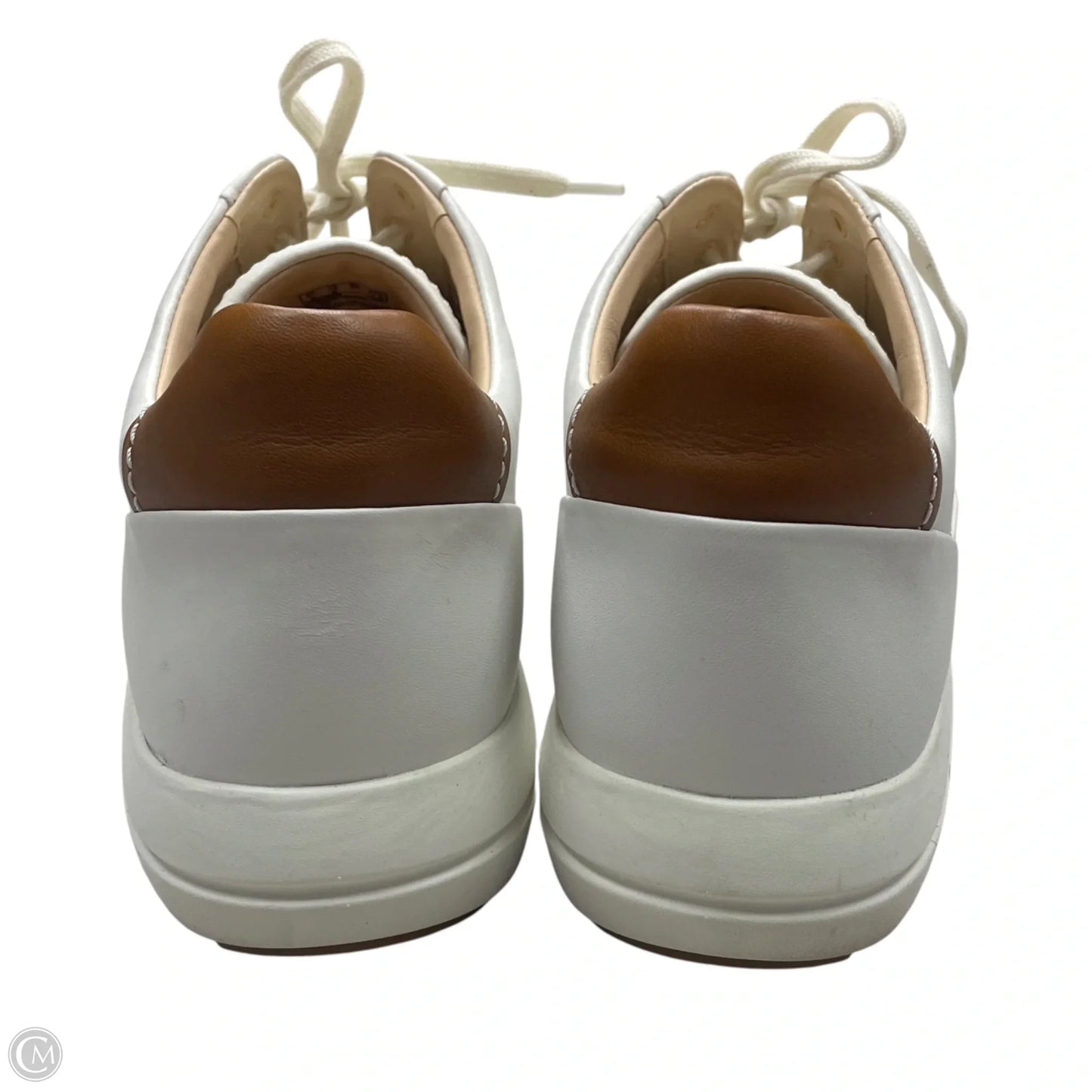 Shoes Sneakers By Clarks In Cream, Size: 12