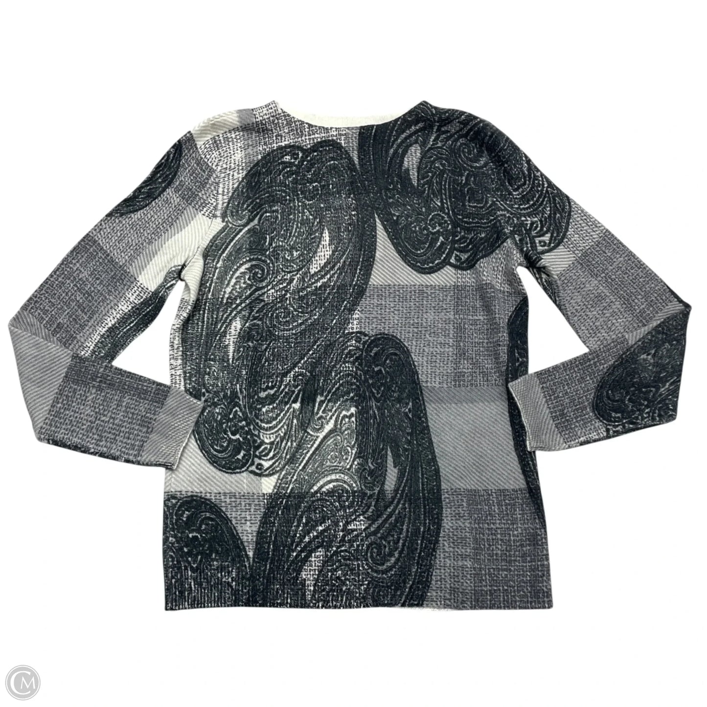 Sweater Cashmere By Talbots In Black & Cream, Size: Sp