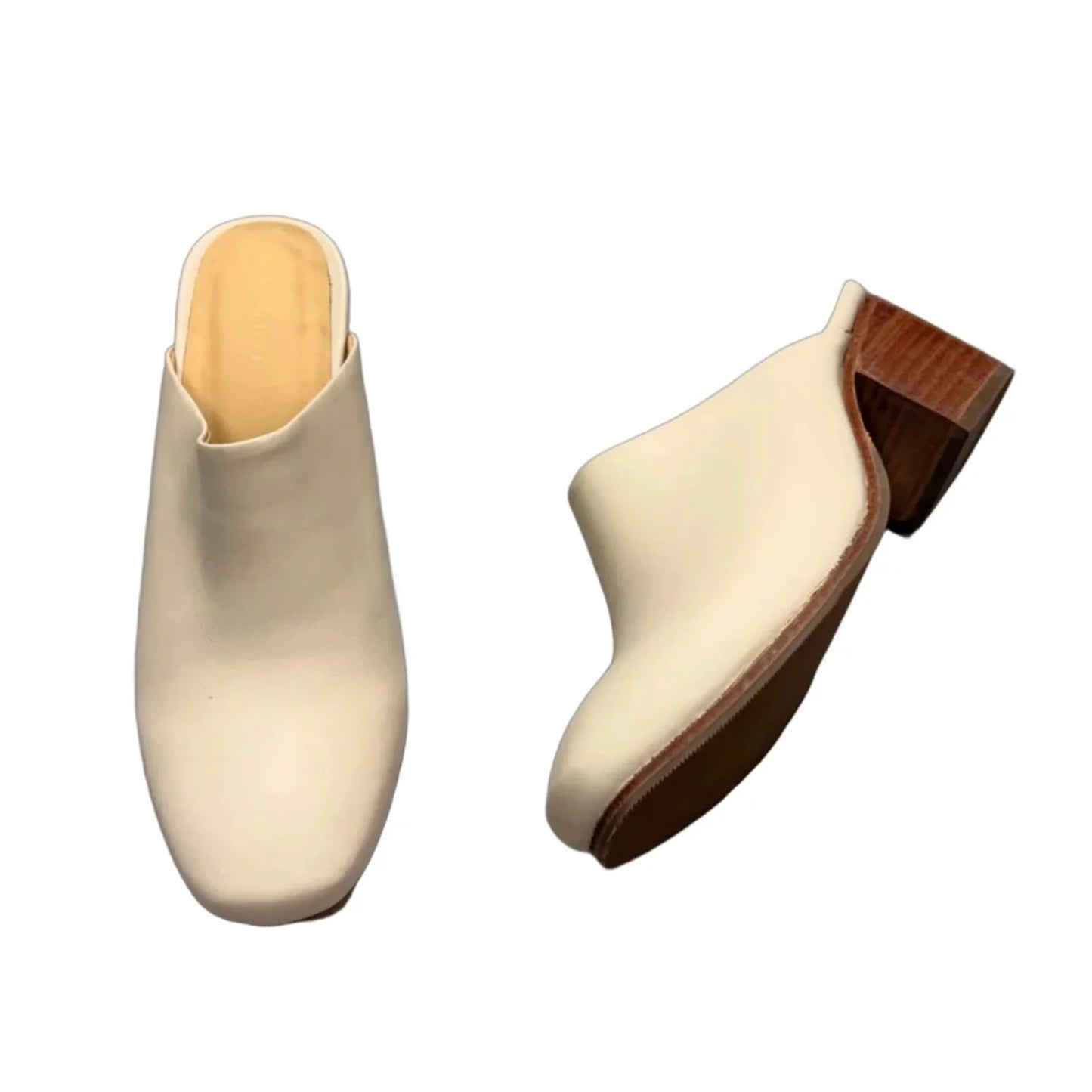 Shoes Heels Block By Nisolo In Cream, Size: 7.5